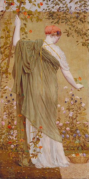 Albert Joseph Moore Prints A Garden